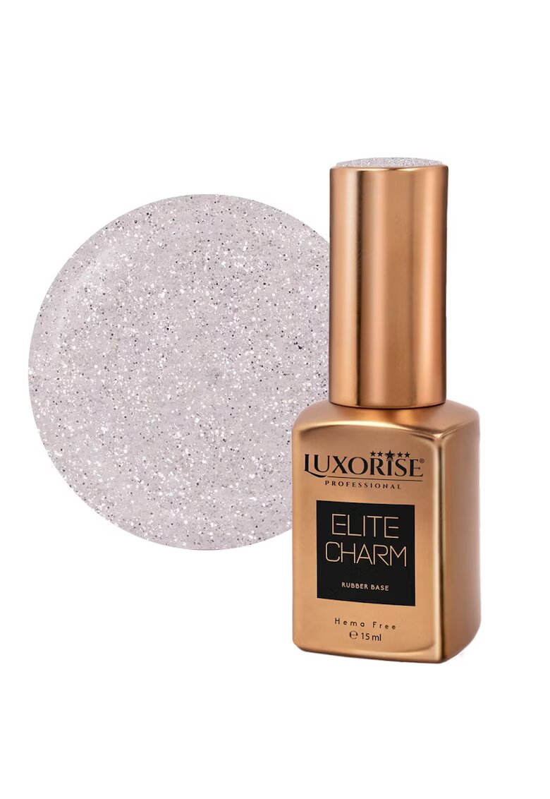 Luxorise Rubber Base Hema Free ELITE CHARM - Platinum Twist 15ml