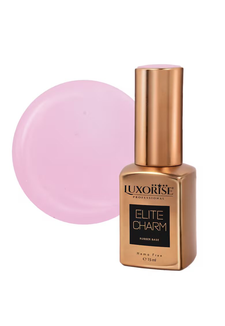 Luxorise Rubber Base Hema Free ELITE CHARM - Rosy Pearl 15ml