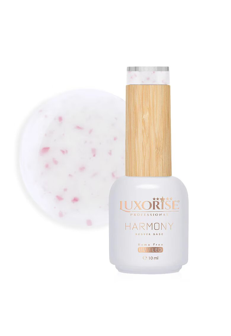 Luxorise Rubber Base Hema Free Harmony - Rose Sparkle 10ml