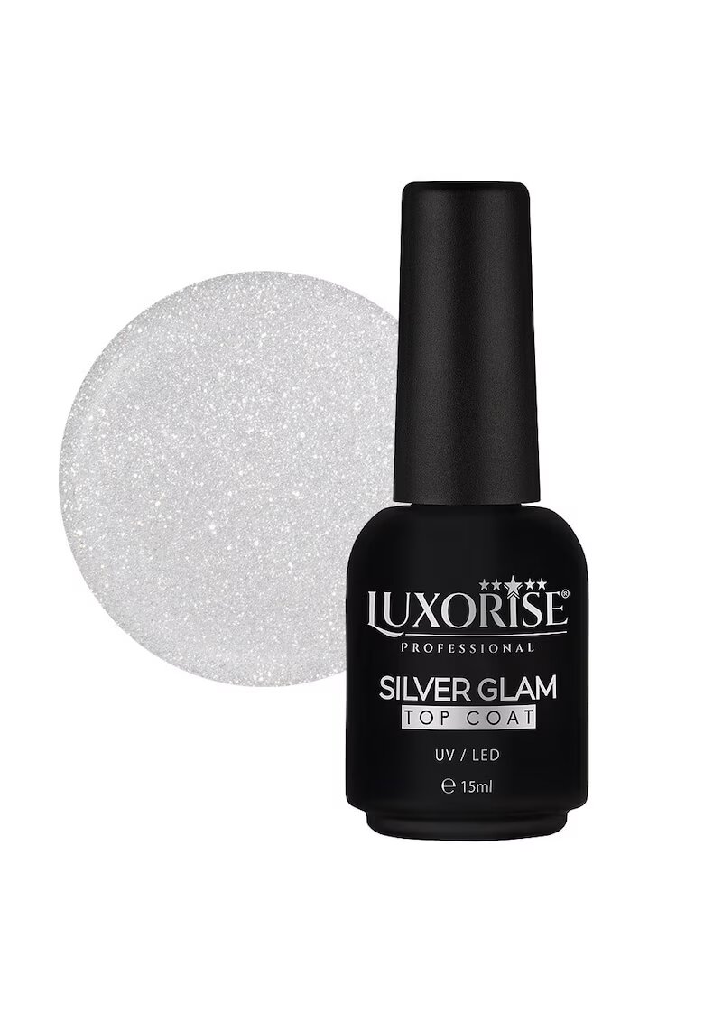 Luxorise Silver Glam Top Coat 15ml