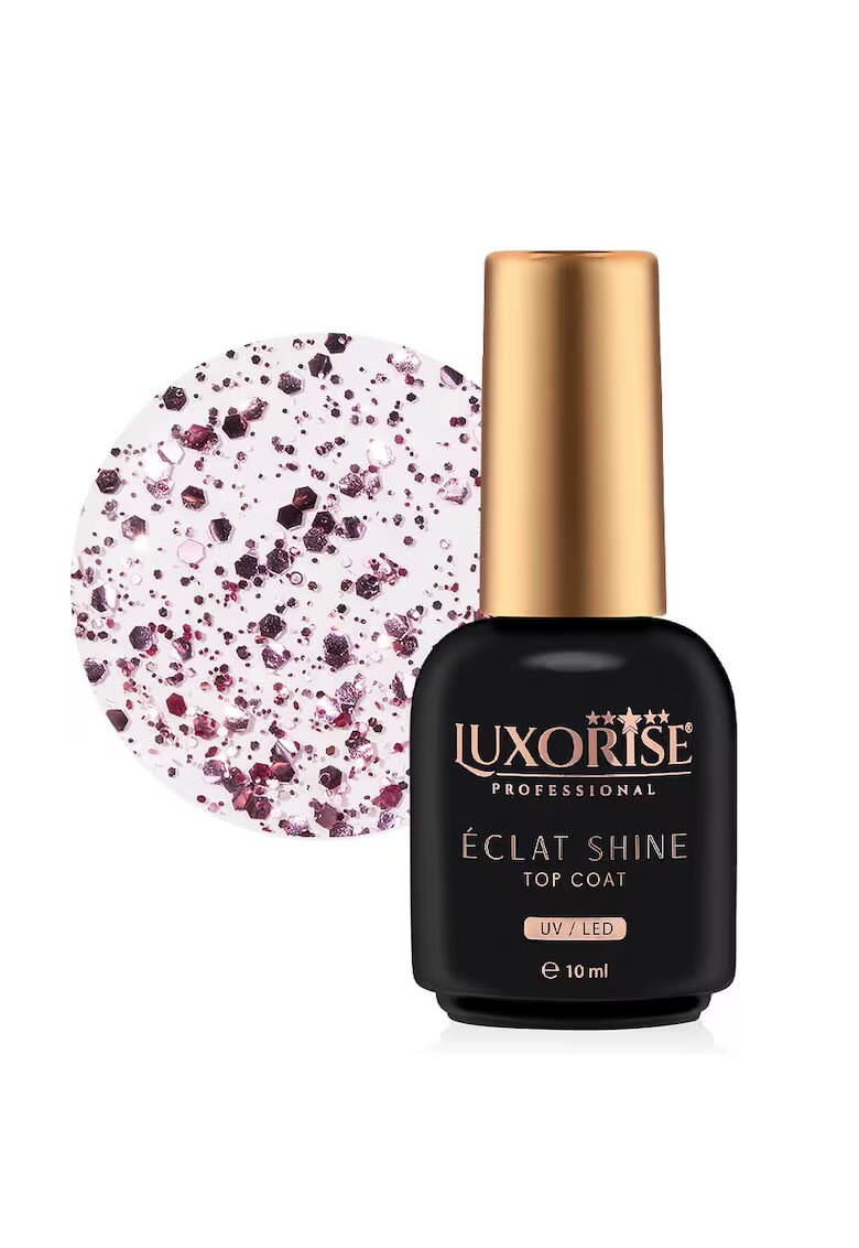 Luxorise Top Coat - Eclat Shine Rosette 10ml