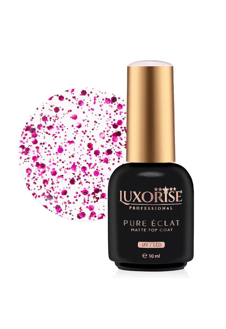 Luxorise Top Coat - Pure Eclat Matte - Fuchsia 10ml