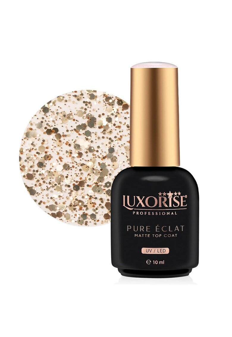 Luxorise Top Coat - Pure Eclat Matte - Gold 10ml