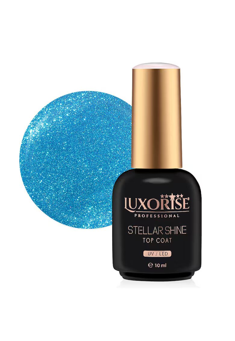 Luxorise Top Coat - STELLAR SHINE Galactic Azure 10ml