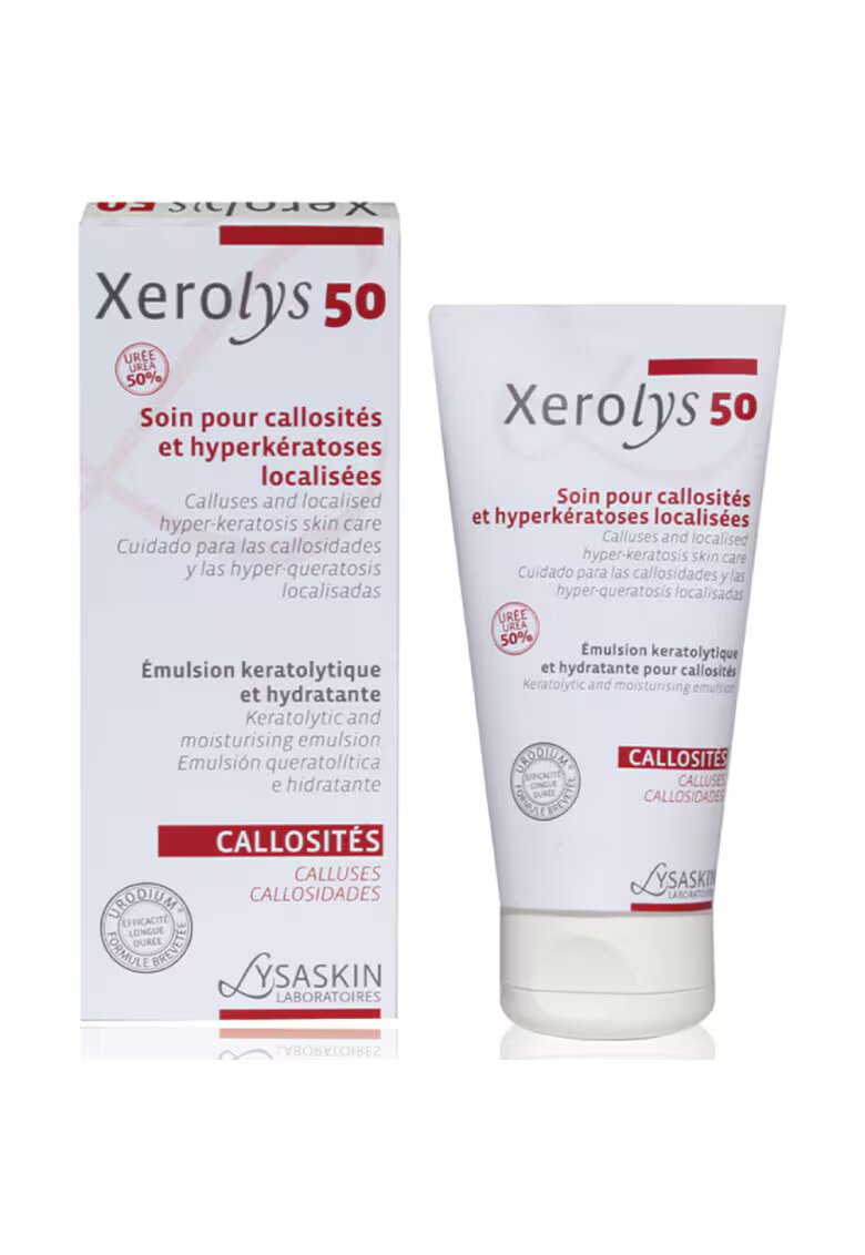 LYSASKIN Emulsie keratolitica si hidratanta Xerolys 50 pentru calozitati si hipercheratoze localizate - 40 ml