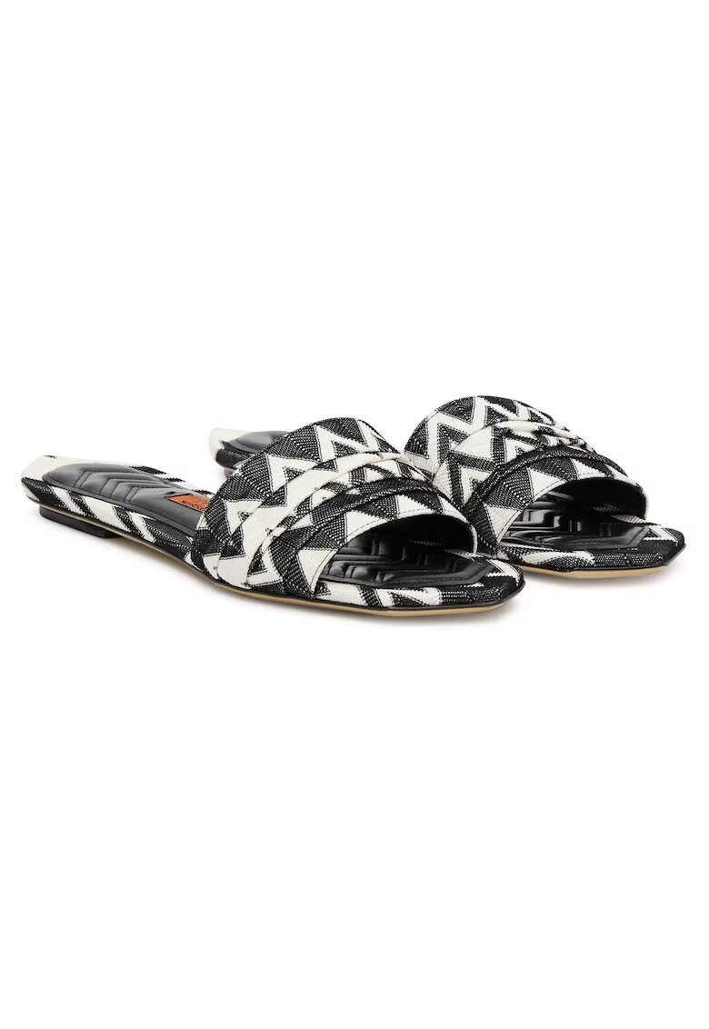 M Missoni Slapi negru-alb