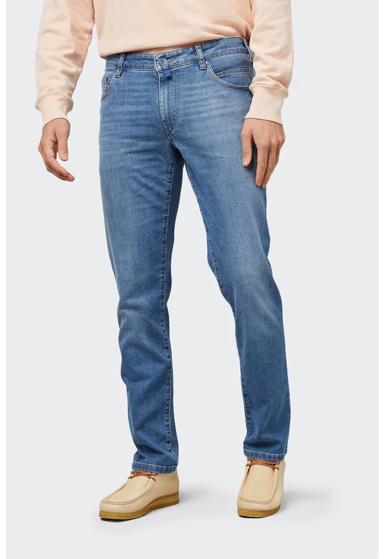 M5 by Meyer Pantaloni barbati M - 5 by Meyer Slim 6205/15 albastru