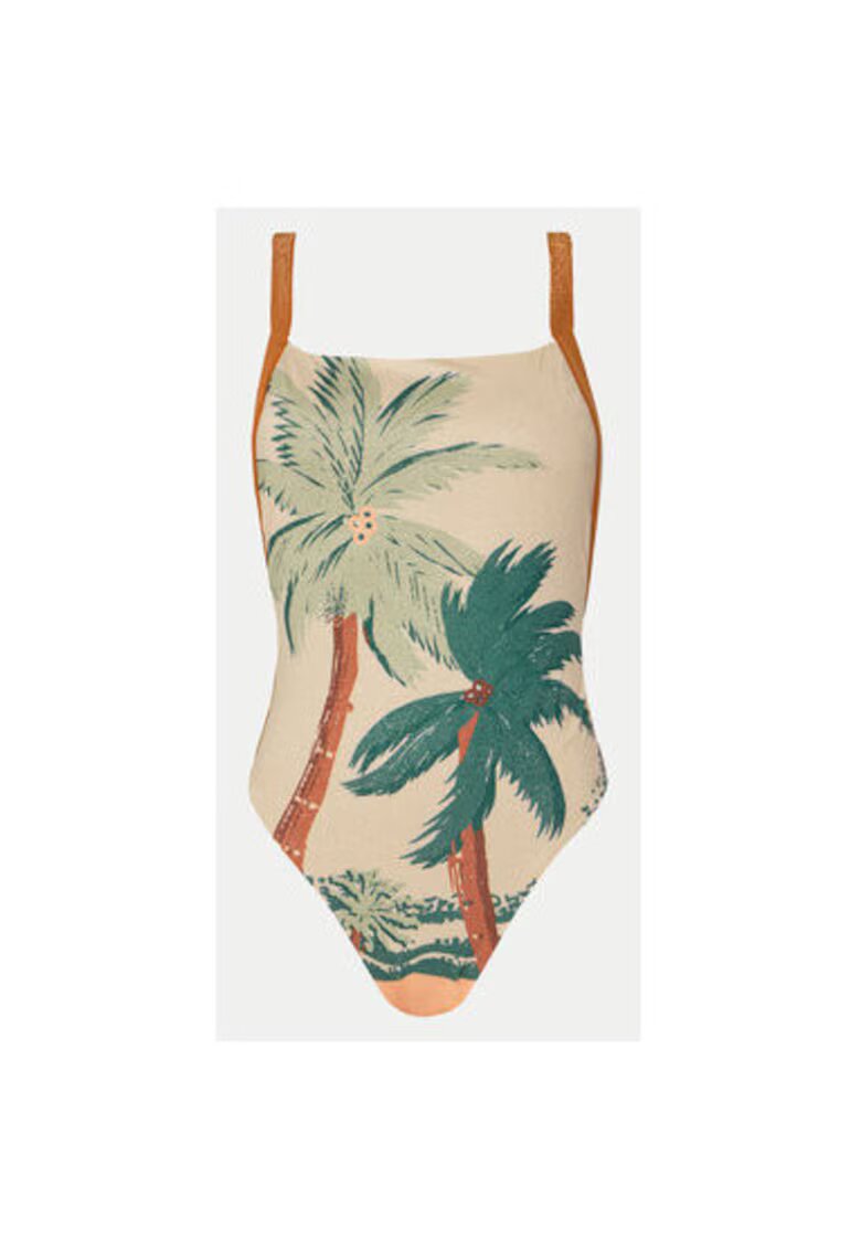 Maaji Costum de baie dama - 305166814 - Poliester reciclat/Fibre metalice - Bej - Bej