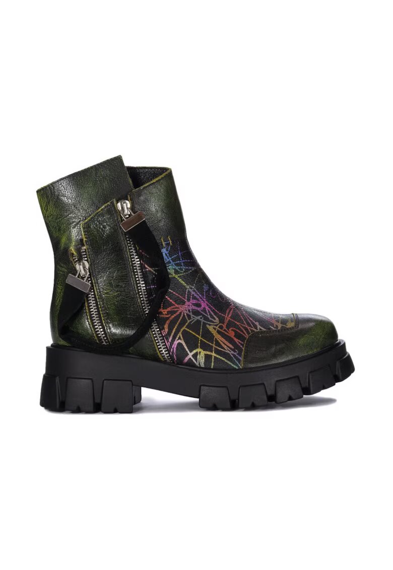Maciejka Botine 05137-20/00-8 Colorat - Piele naturala - Multicolor