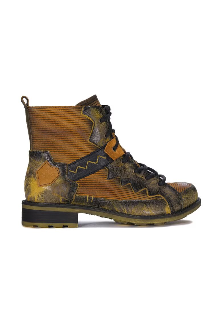Maciejka Botine dama - 52581 - Piele naturala - Galben