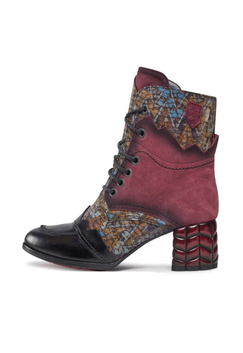 Maciejka Ghete dama - 303444174 - Burgundia - Piele intoarsa - Visiniu