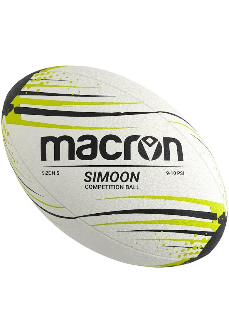 Macron Minge rugby SIMOON competition - marimea 5 - alb/bleumarin/verde fluo