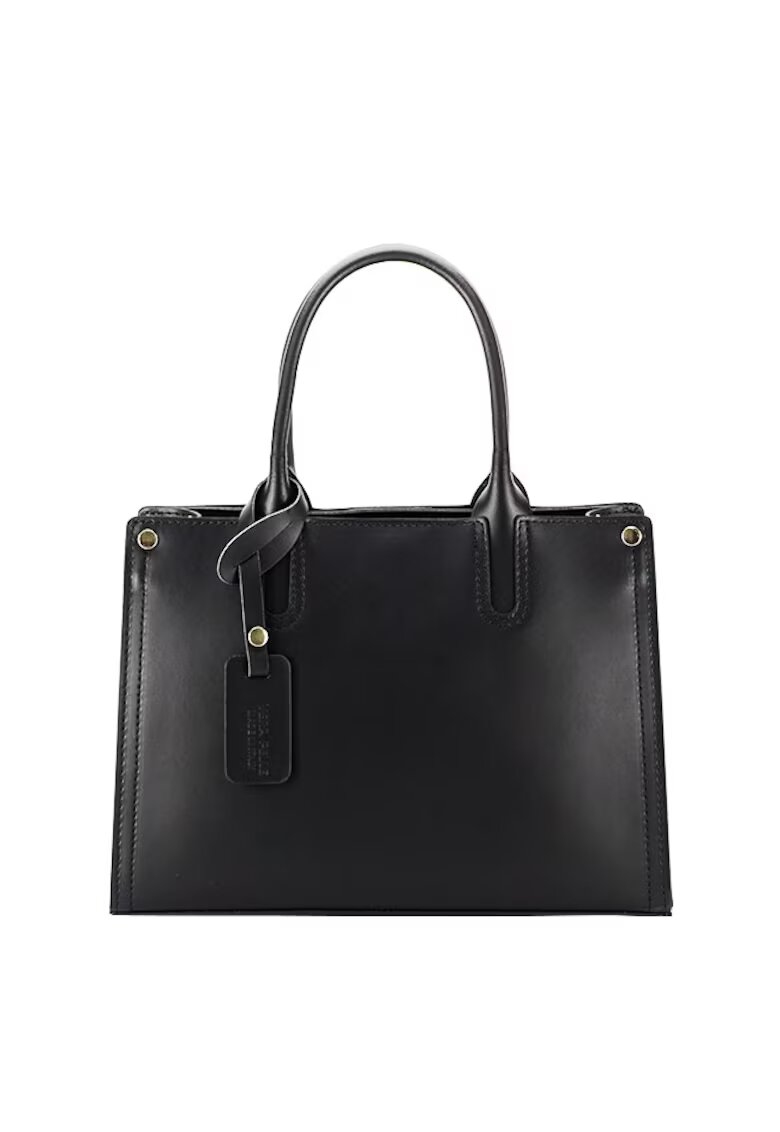 Made in Italy Geanta neagra din piele naturala 8969 122 11409 - Negru