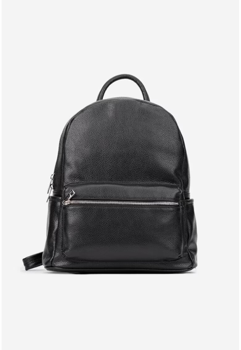 Made in Italy Rucsac dama din piele texturata neagra