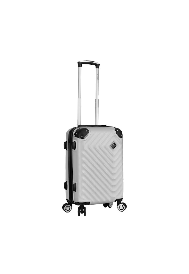 Madisson Troler de cabina SW44103 - ABS - cifru - 4 roti duble - 35L - 55 cm - argintiu
