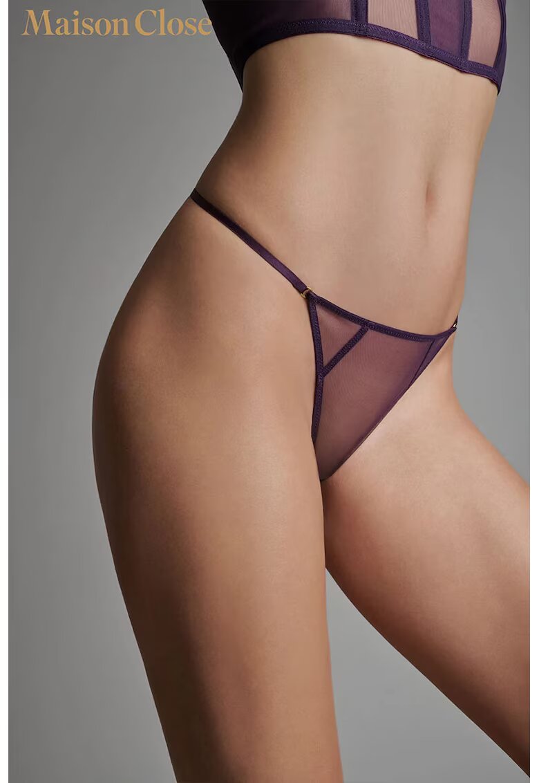 Maison Close Chiloți mini cu bandă elastică - - Mov