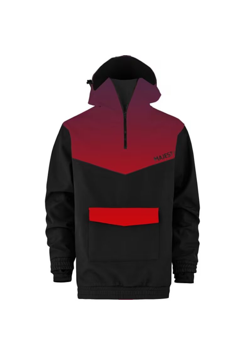 Majesty Geaca softshell Softshell Anorak - Negru/Rosu - Unisex -