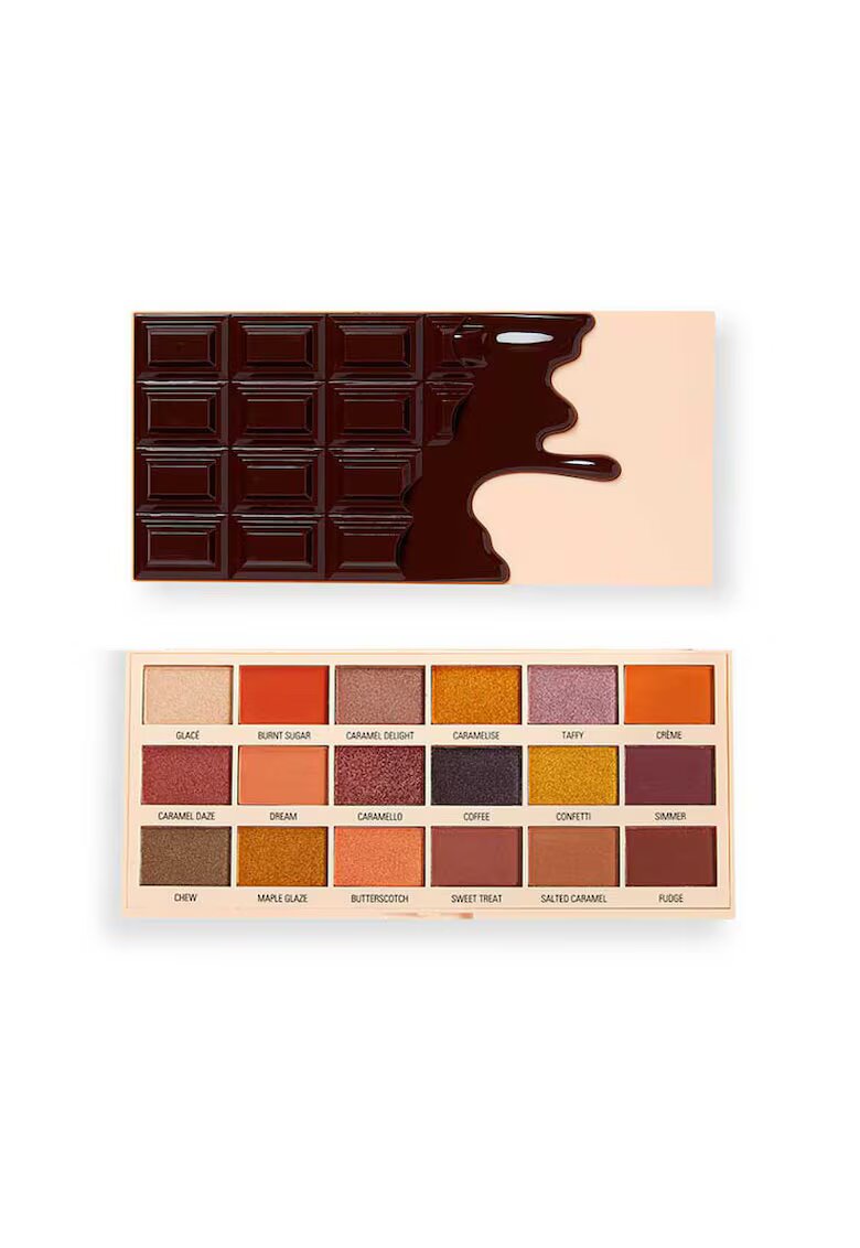 Makeup Revolution Paleta fard I Heart Chocolate - 18 gr - Caramel Nudes