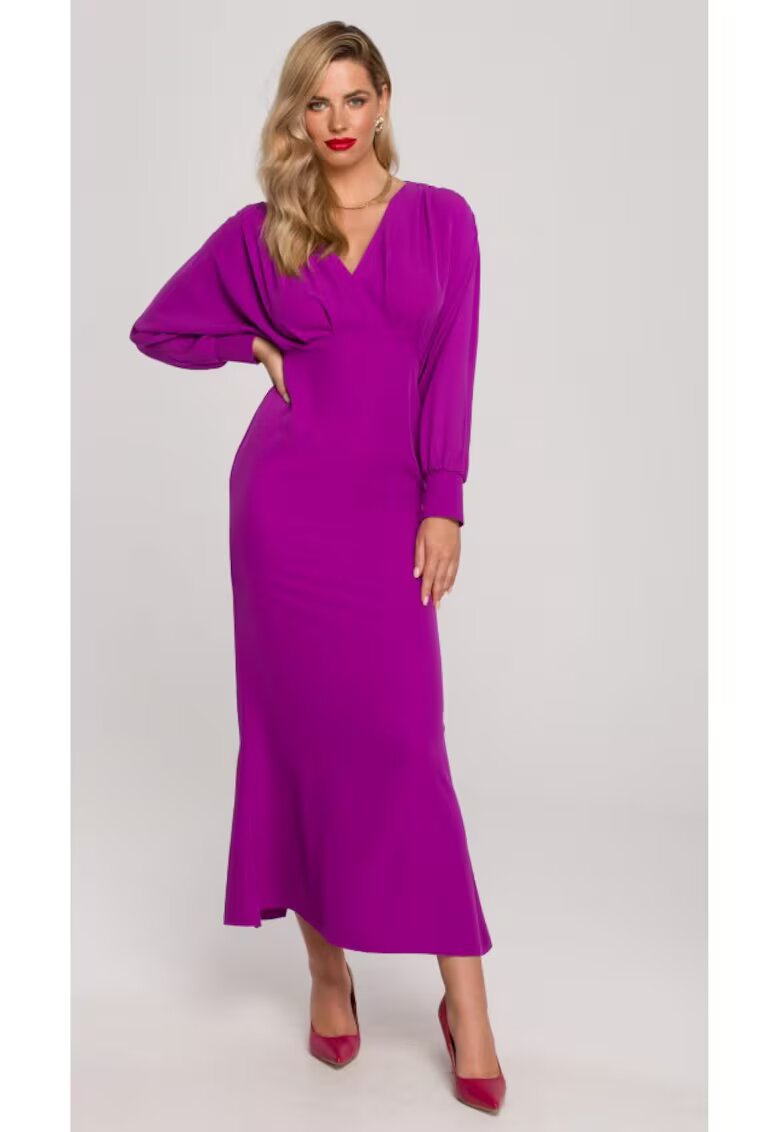 Makover Rochie maxi dama - Kundry - pruna - Lavanda