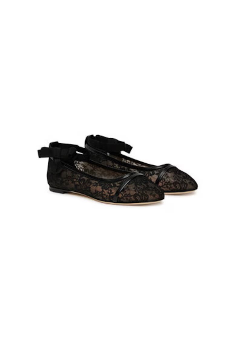 MALONE SOULIERS Balerini SABINA 5-1 - Textil - Negru - Negru