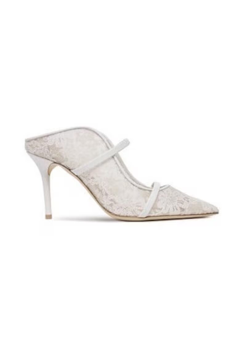 MALONE SOULIERS Papuci dama 305170231 - Textil - Alb - Alb
