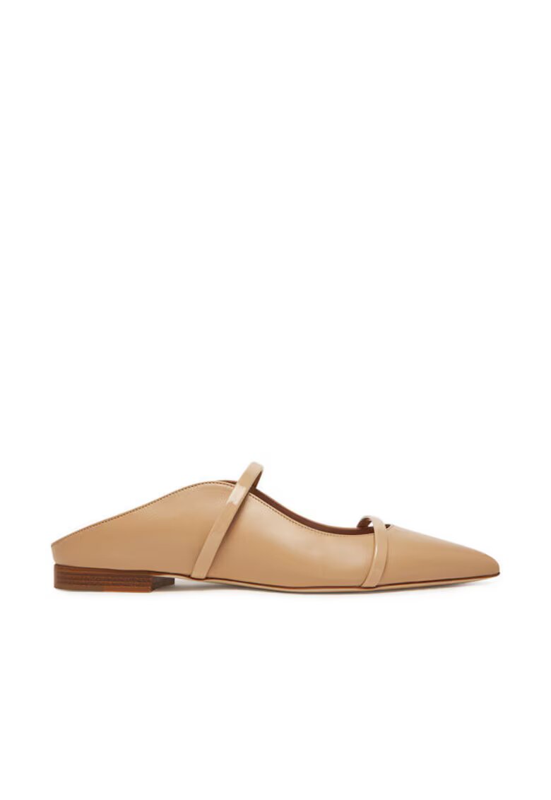MALONE SOULIERS Slapi dama - MAUREEN FLAT 327 - Piele naturala - Bej