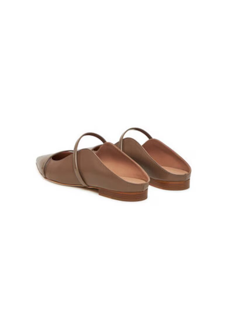 MALONE SOULIERS Slapi dama - MAUREEN FLAT 328 - Piele naturala - Maro