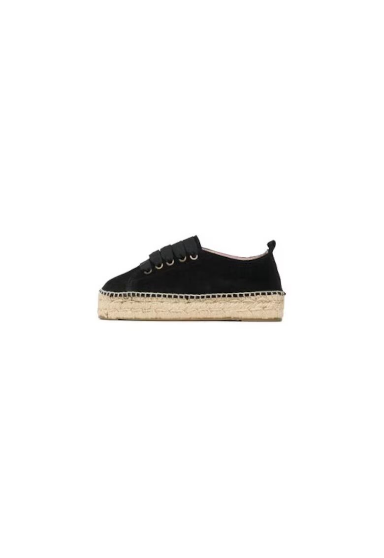 Manebi Espadrile dama 302777921 - Piele naturala - Negru - Negru