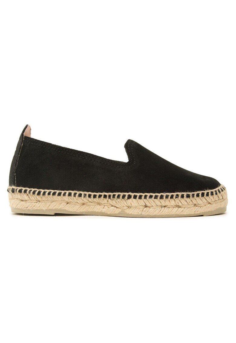 Manebi Espadrile dama FLAT ESPADRILLES K 1.0 - Piele naturala - Negru