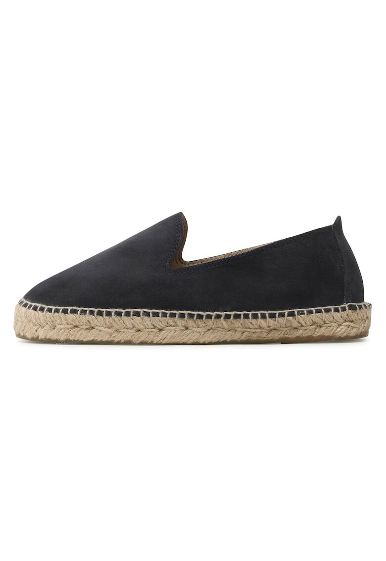 Manebi Espadrile pentru barbati - 302780808 - piele naturala - albastru