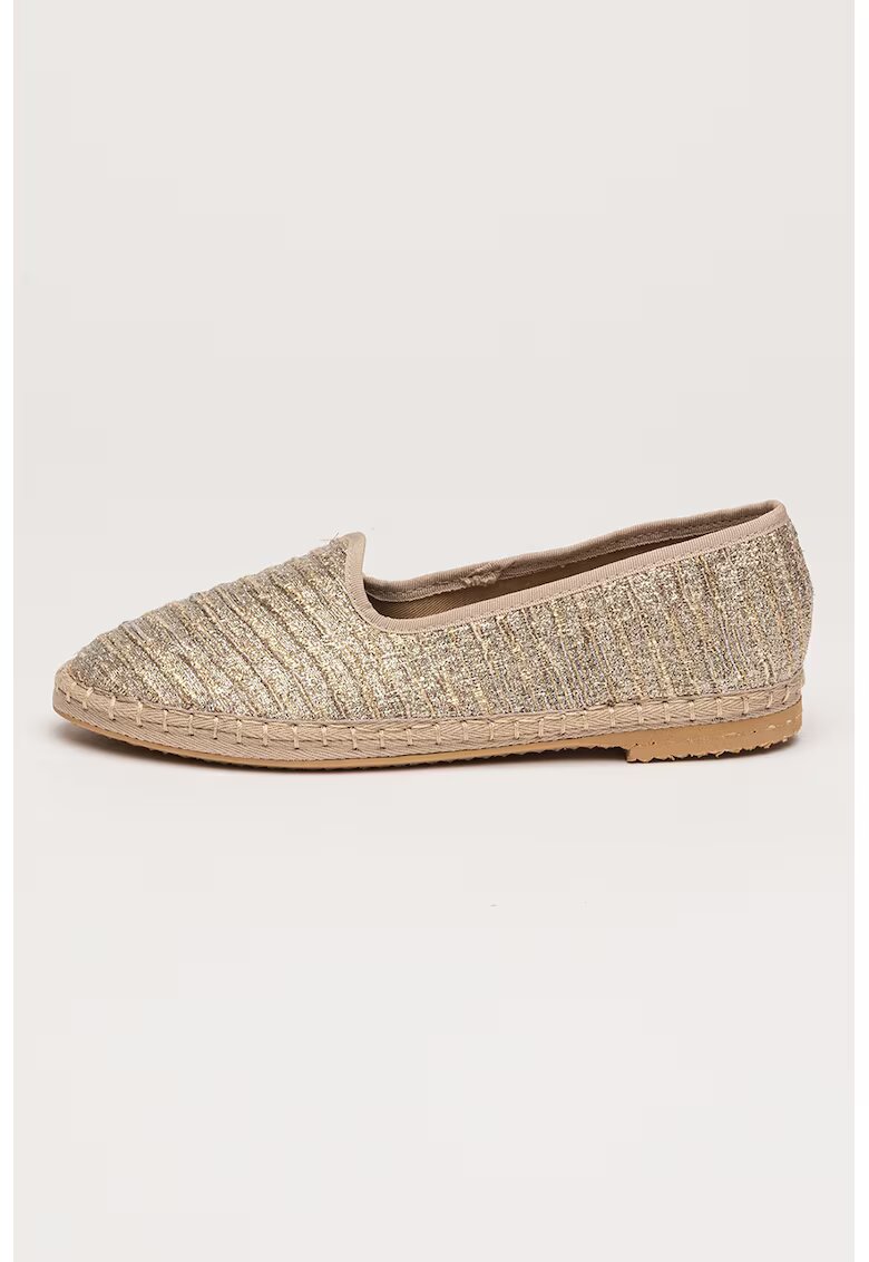 Manebi Pantofi loafer stralucitori Monaco - Auriu/Argintiu