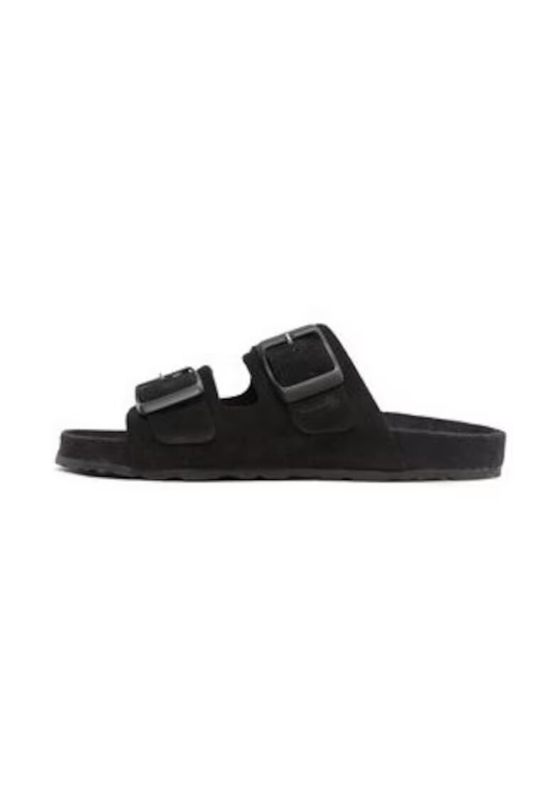 Manebi Papuci dama 302778003 - Piele naturala - Negru - Negru