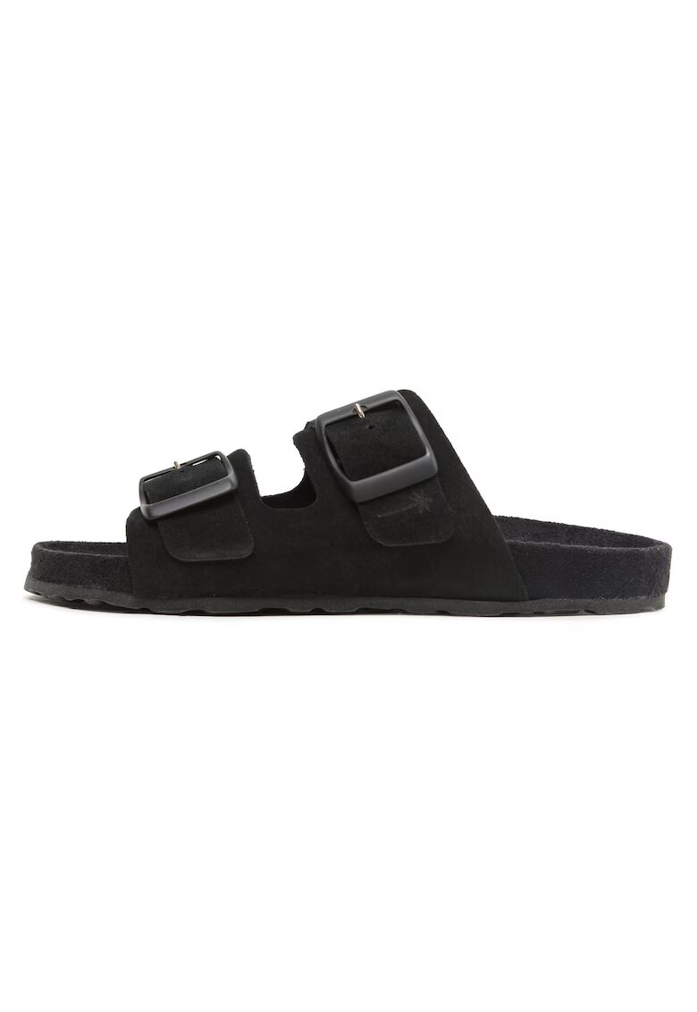 Manebi Slapi dama - TRAVELER NORDIC SANDALS K 1.0 - Piele naturala - Negru
