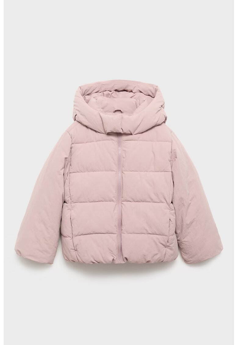 MANGO Geaca cu eticheta interioara pentru nume - Roz pastel