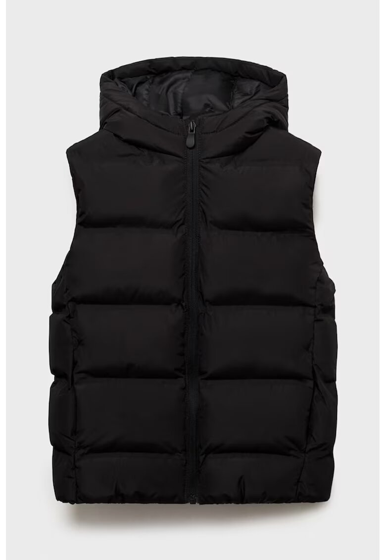 MANGO Vesta impermeabila cu gluga - Negru