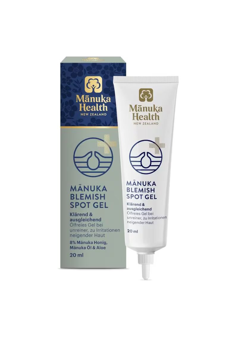 Manuka Health Gel pentru cosuri - acnee - roseata si pete - cu miere de Manuka - 20 ml
