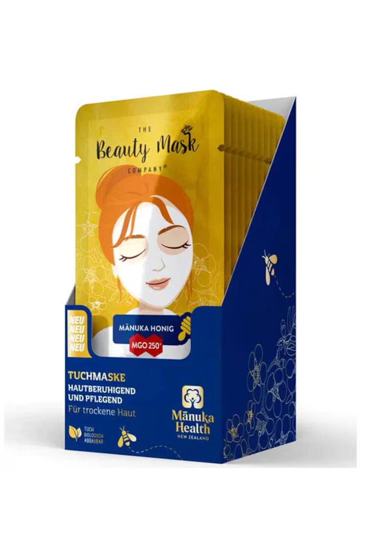 Manuka Health Masca servetel cosmetica de fata cu miere de Manuka - 15 buc
