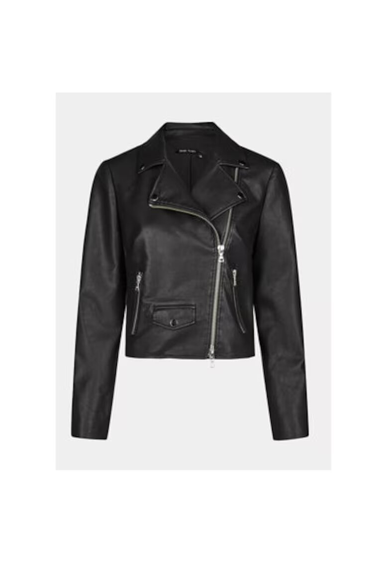 Marc Aurel Geaca dama - 303698355 - Piele ecologica - Negru - Negru