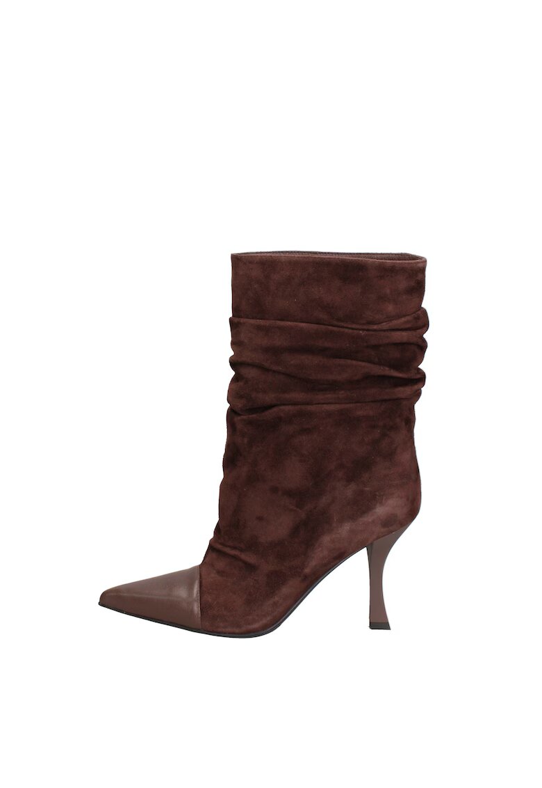 Marc Ellis Botine de piele Silvana Chic - Maro inchis