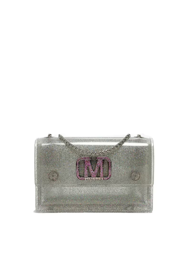 Marc Ellis Geanta crossbody cu lant False - Violet/Argintiu