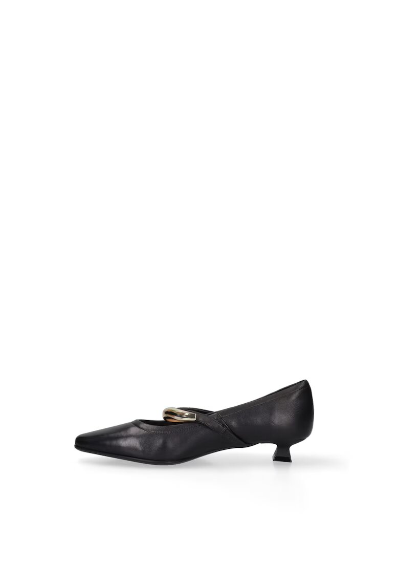 Marc Ellis Pantofi Mary Jane din piele cu toc kitten Silvana - Negru