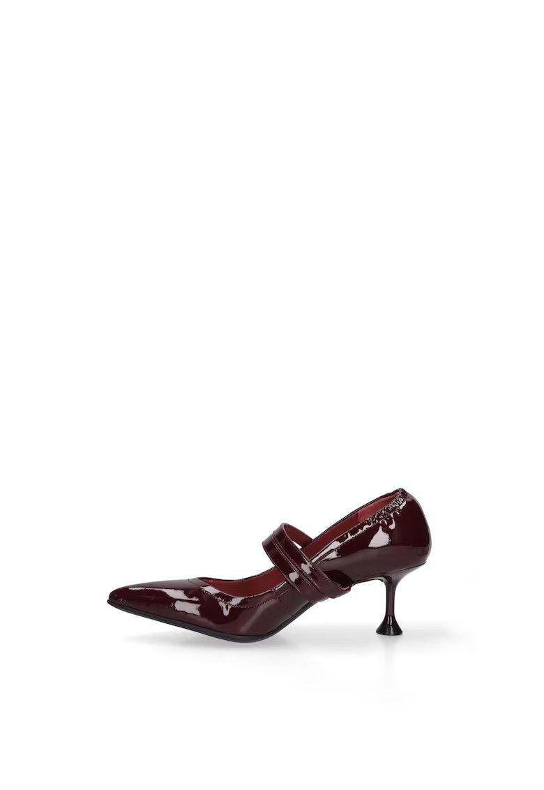 Marc Ellis Pantofi Mary Jane din piele Emberly Plus - Visiniu