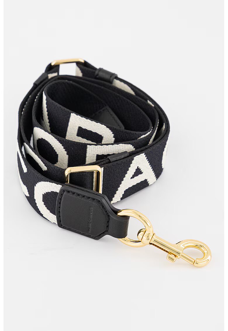 Marc Jacobs Bareta cu model logo - pentru geanta - Alb/Negru