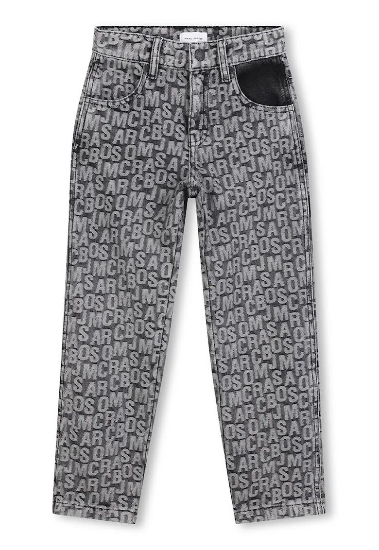 Marc Jacobs Blugi cu imprimeu logo - Gri inchis