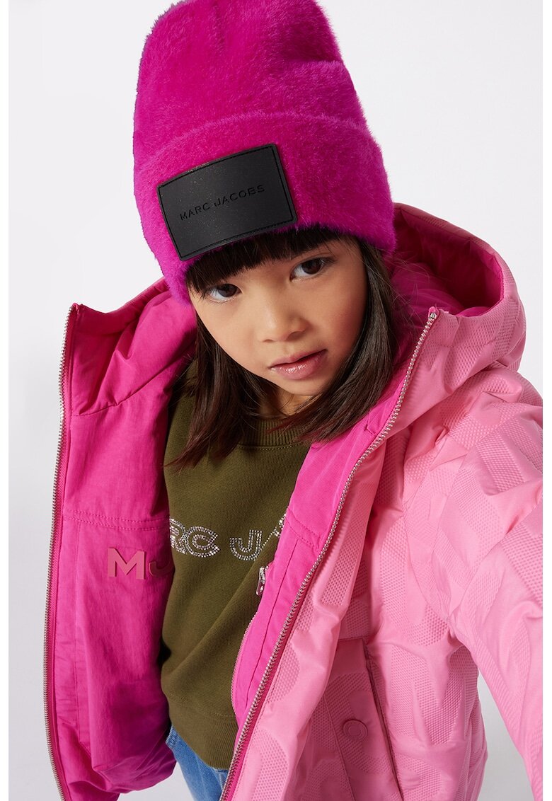 Marc Jacobs Bluza de trening de bumbac cu strasuri - Kaki/Argintiu