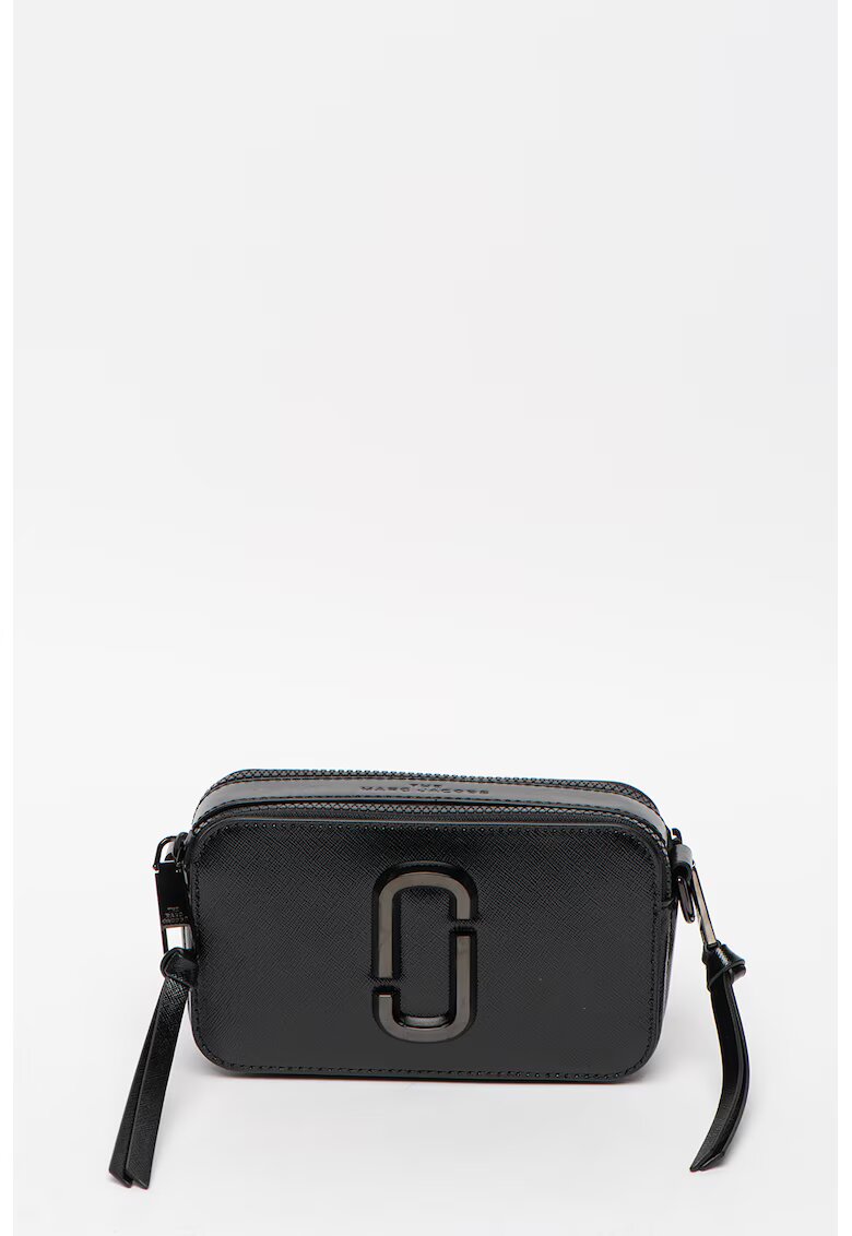 Marc Jacobs Geanta crossbody de piele Snapshot - Auriu/Negru
