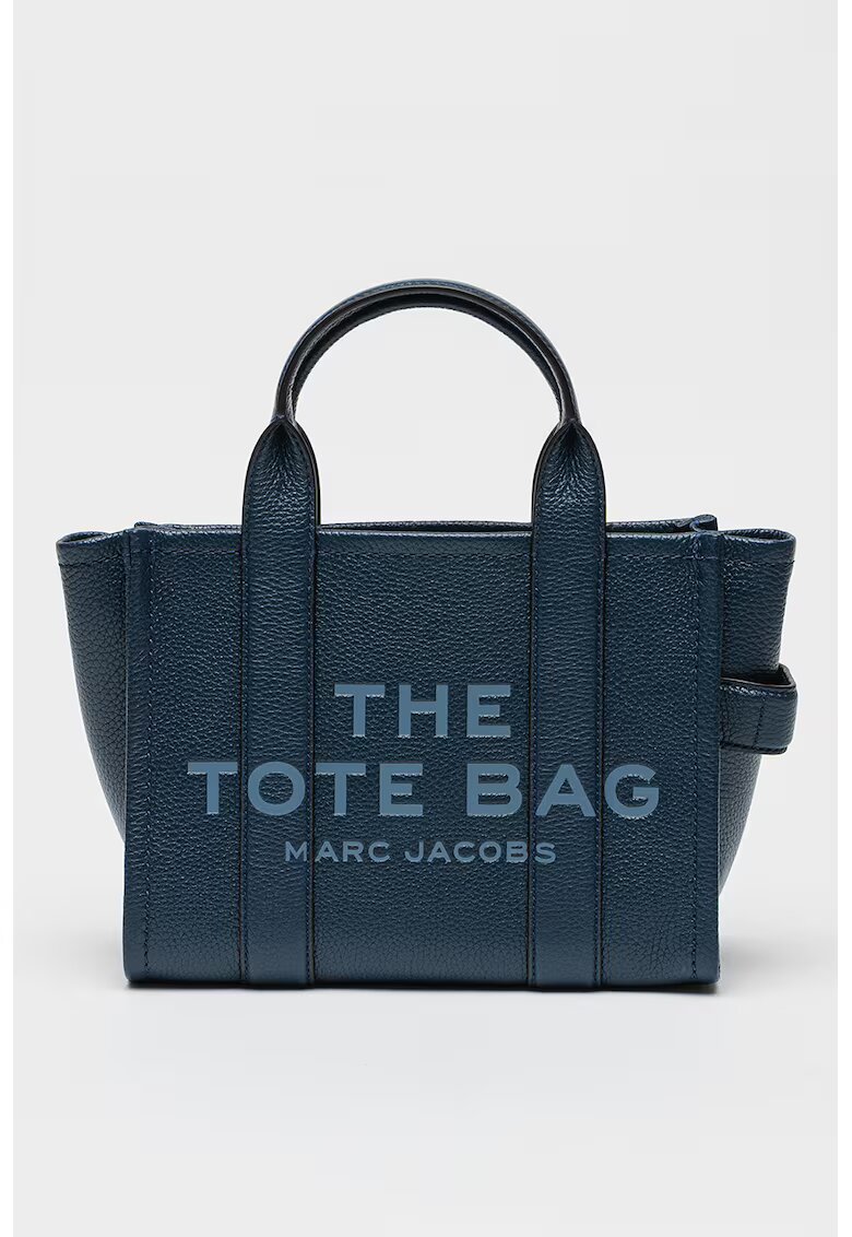 Marc Jacobs Geanta tote din piele The Small - Bleumarin