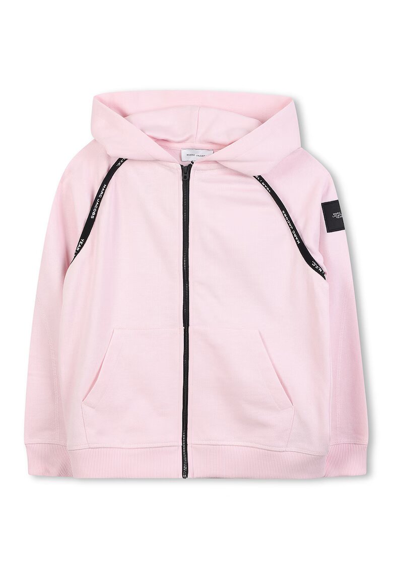 Marc Jacobs Hanorac din bumbac cu fermoar - Roz pastel