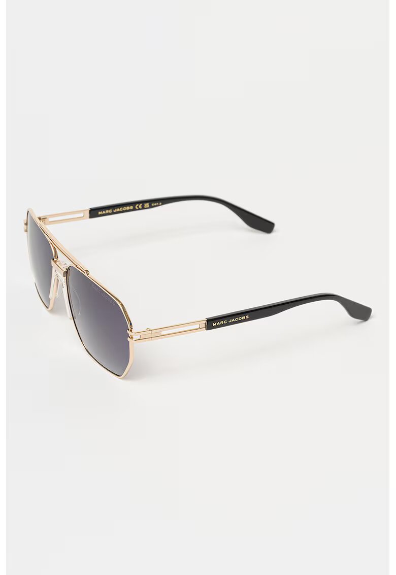 Marc Jacobs Ochelari de soare aviator cu rama metalica - 65499 - Auriu/Negru