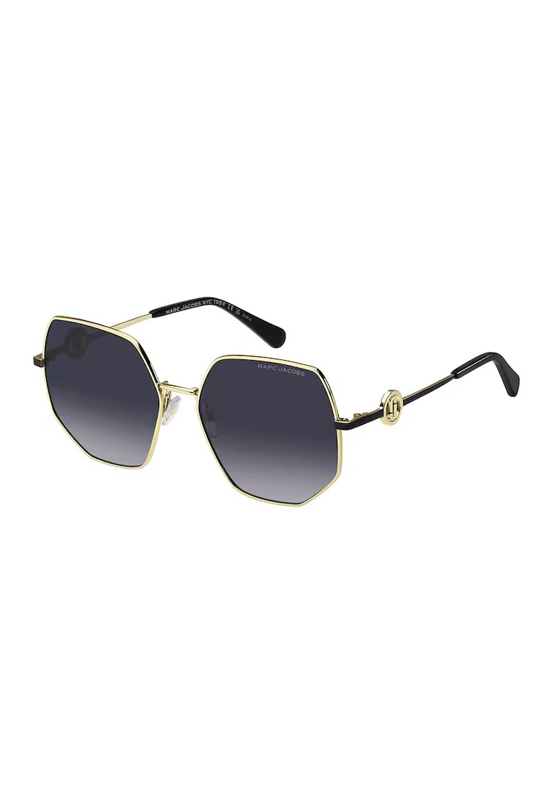Marc Jacobs Ochelari de soare hexagonali cu brate metalice - fara rama
